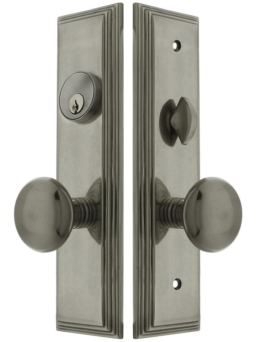 Manhattan Mortise Lock Entry Set with Providence Knobs Manhattan Mortise Lock Entry Set with Providence Knobs